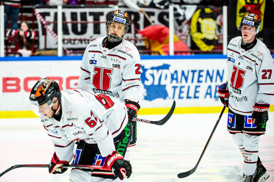 Örebros Robert Leino, Elias Pettersson och Simon Forsmark