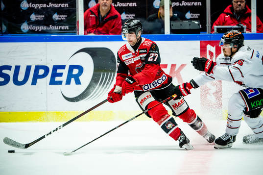 Malmö Redhawks Ponthus Westerholm mot Örebros Emil Larsson