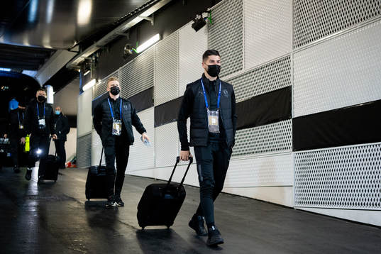 Anders Christiansen and Antonio Colak of Malmö FF arrive