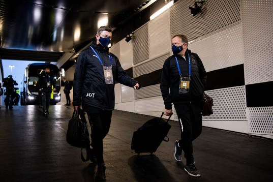 Jon Dahl Tomasson, head coach and Remy Reijnierse,