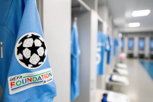 The kit of Malik Abubakari of Malmö FF in the dressing room