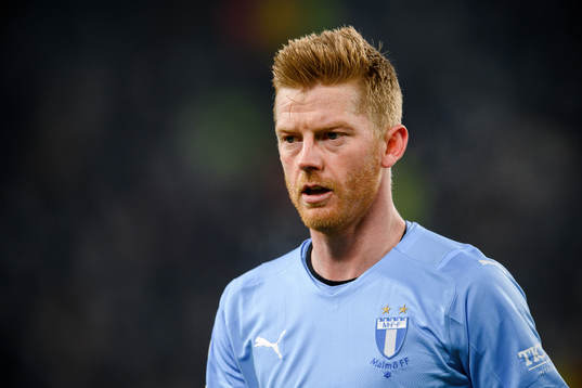 Anders Christiansen of Malmö FF looks dejected