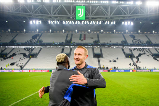 Bonke Innocent and Franz Brorsson of Malmö FF