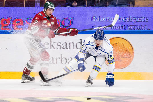Frölundas Linus Nässén och Leksands Alexander Lundqvist