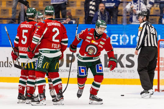 Frölundas Patrik Carlsson jublar