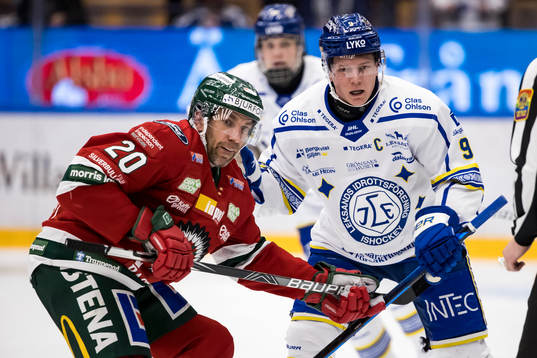 Frölundas Joel Lundqvist och Leksands Patrik Zackrisson