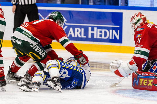 Frölundas Nicklas Lasu och Leksands Patrik Zackrisson