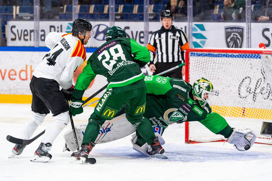 Färjestads målvakt Dominik Furch