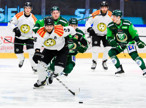Brynäs Anton Rödin och Färjestads Joel Nyström