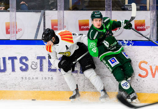 Brynäs Linus Ölund och Färjestads Joel Nyström