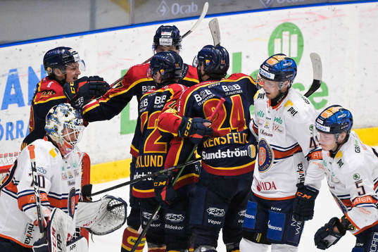 Jubel bland Djurgårdens spelare