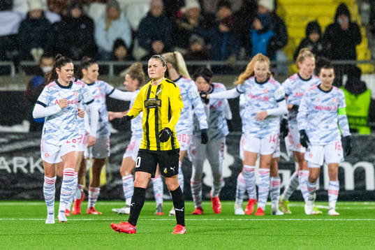 Hanna Wijk of Häcken looks dejected