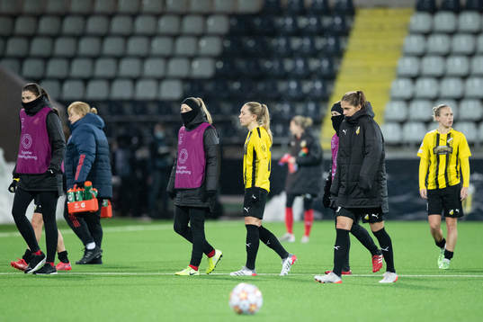 Players of Häcken looks dejected