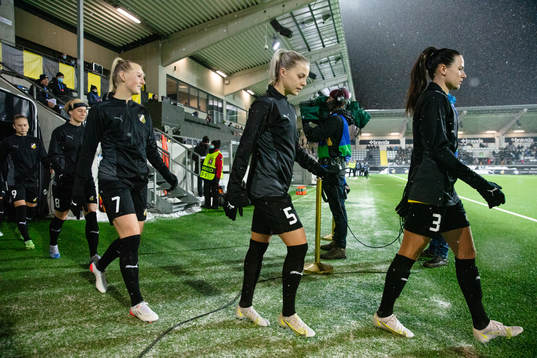 Stina Blackstenius, Lotta Ökvist and Beata Kollmats  of