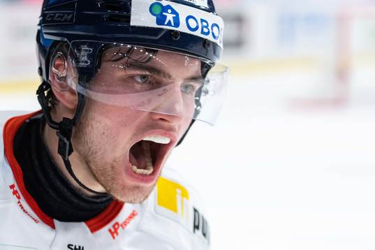 Växjös Glenn Gustafsson jublar