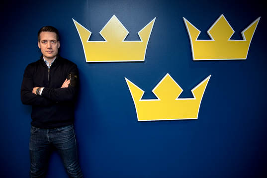 Sveriges nya förbundskapten Sam Hallam