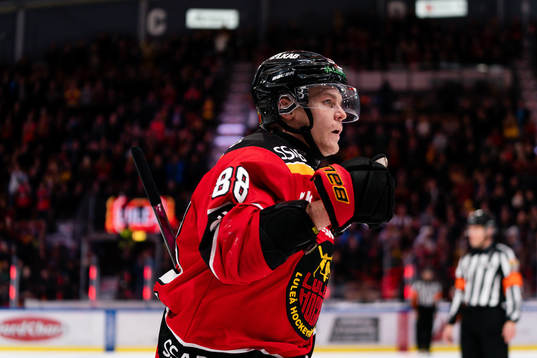 Luleås Joonas Rask jublar