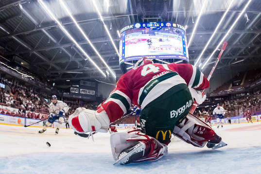 Frölundas målvakt Niklas Rubin