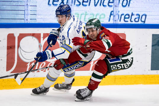 Leksands Martin Karlsson och Frölundas Nicklas Lasu
