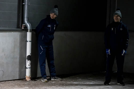 Leksands Isak Rosén innan ishockeymatchen i SHL mellan