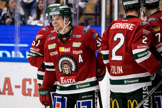 Frölundas Nicklas Lasu jubel
