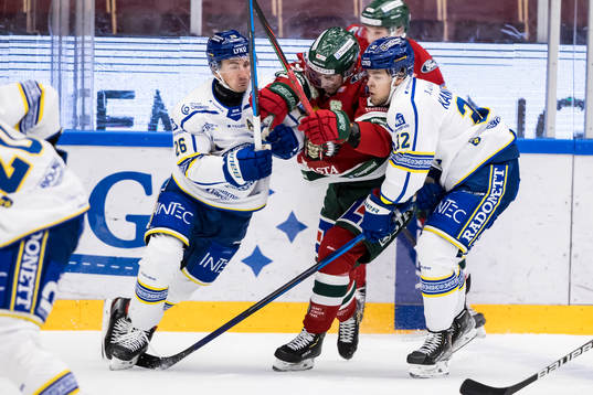 Leksands Patrik Norén och Leksands Jesper Kandergård och