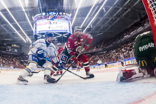 Leksands Oskar Lang och Frölundas Stefan Elliot