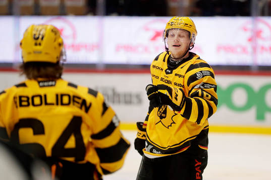 Skellefteås Linus Lindström jublar