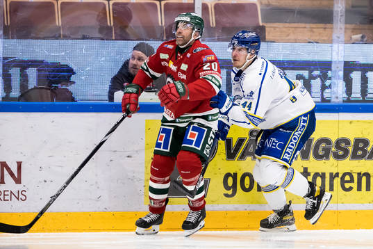 Frölundas Joel Lundqvist och Leksands Carter Ashton