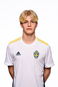 Lucas Bergvall  i P15-landslaget