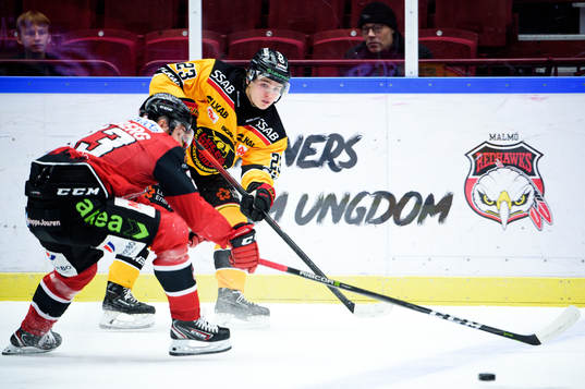 Malmö Redhawks Christoffer Forsberg och Luleås Olli