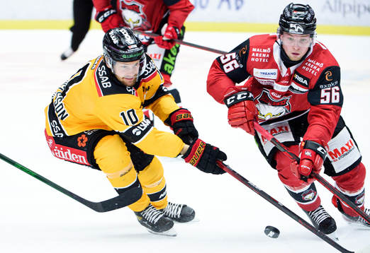 Luleås Einar Emanuelsson och Malmö Redhawks Anton Olsson