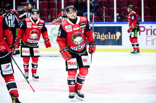 Malmö Redhawks Christoffer Forsberg deppar