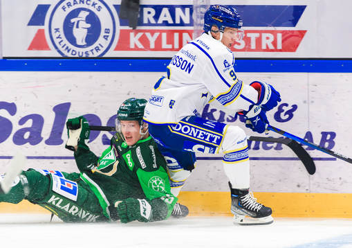 Färjestads Gustav Rydahl och Leksands Patrik Zackrisson