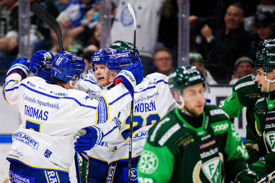 Leksands Patrik Zackrisson  jublar