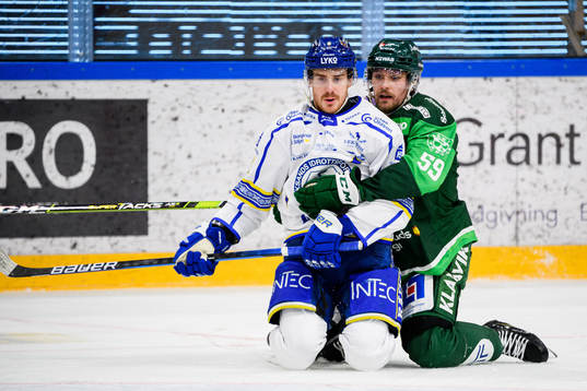 Leksands Matt Caito och Färjestads Linus Johansson