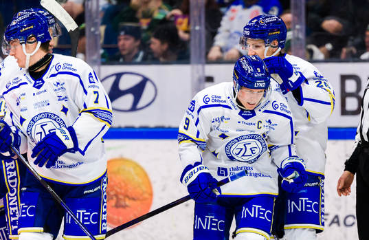 Leksands Patrik Zackrisson jublar