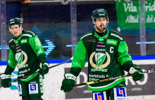 Färjestads Linus Johansson deppar