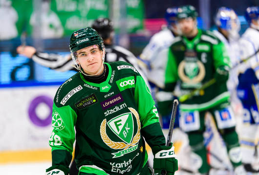 Färjestads Joel Nyström deppar