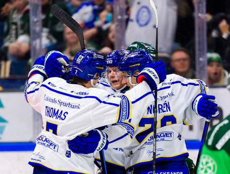 Leksands Patrik Zackrisson  jublar