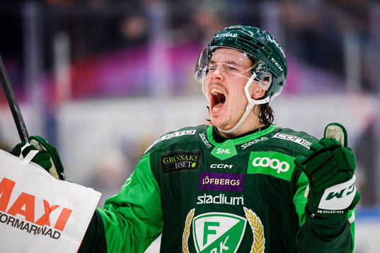 Färjestads Joakim Nygård jublar