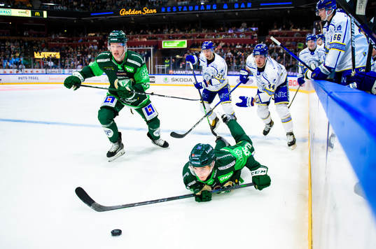 Färjestads Gustav Rydahl och Joel Nyström