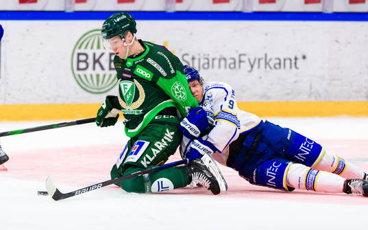 Färjestads Gustav Rydahl och Leksands Patrik Zackrisson