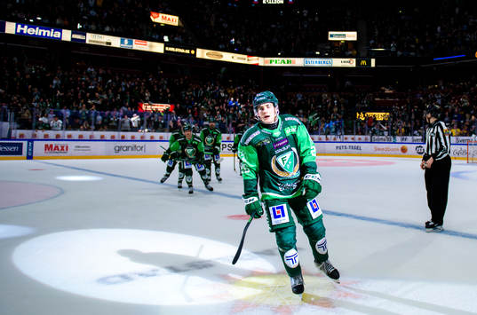Färjestads Joel Nyström jublar