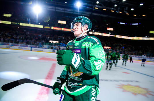 Färjestads Joel Nyström jublar