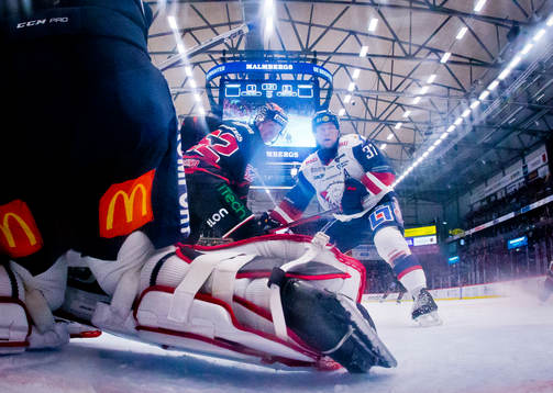 Örebros Robert Leino och Linköpings Jesper Pettersson