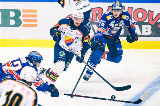 Djurgårdens Sebastian Strandberg och  Växjös Pontus