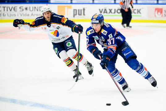 Djurgårdens Josef Ingman och Växjös Glenn Gustafsson