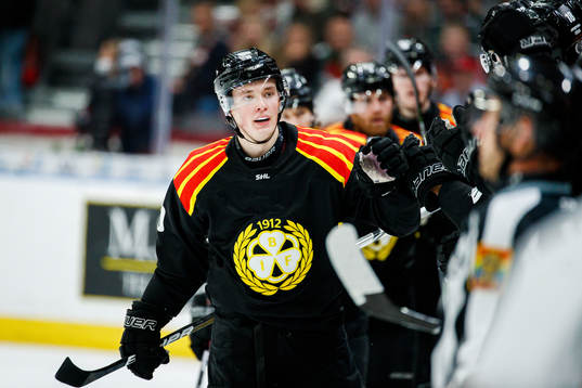 Brynäs Noel Gunler jublar