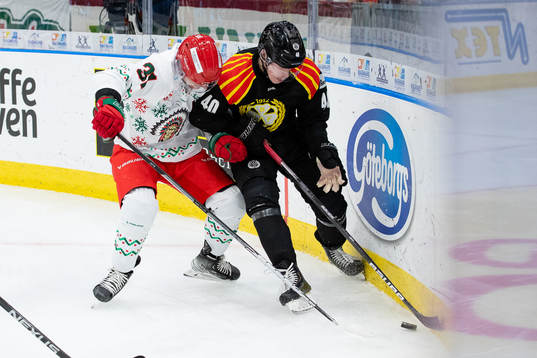 Frölundas Nicklas Lasu  och Brynäs Tomi Sallinen